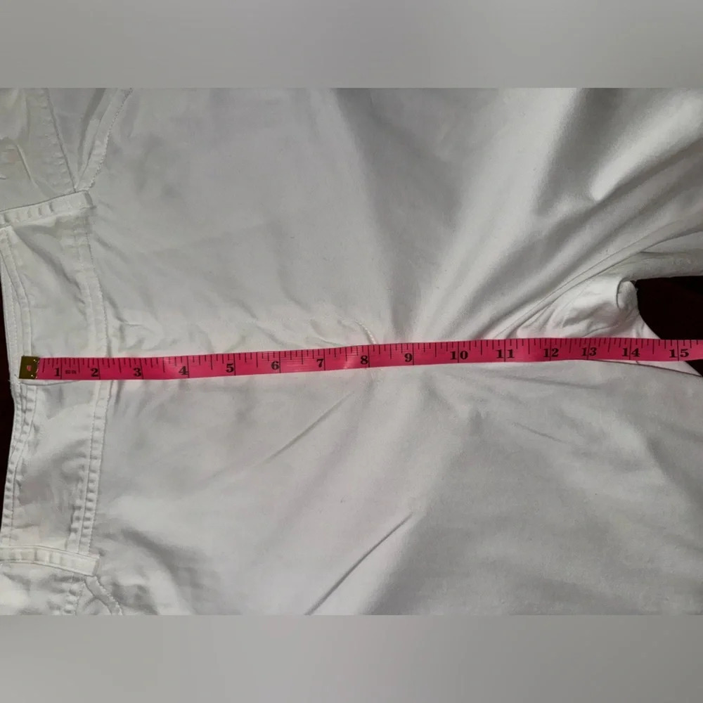 Lauren by Ralph Lauren White Straight leg Chinos cotton/elastane Size 12 - Picture 7 of 10